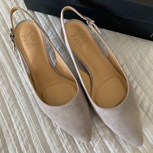 NWT Naturalizer Peyton Grey Suede Slingback 10W